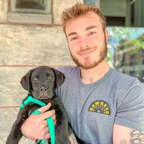 Future Therapy Dog Walden - On His Way to Class